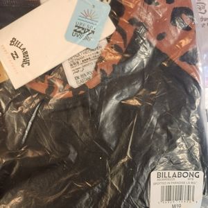 Billabong leopard swim top long sleeve Rashguard